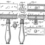 Drawing from US patent 775,134 (safety razor)