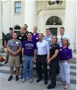 Wisconsin-Whitewater Photo Galleries - National Champions at Governor's Mansion