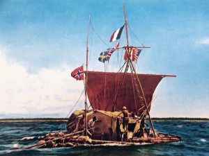 Kon-Tiki, 1947. Via Wikipedia.