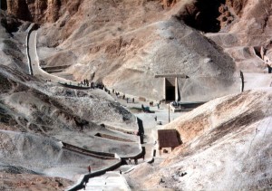 KV62 in the Valley of the Kings. Via Wikipedia.