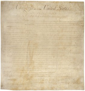 The Bill of Rights, twelve articles of amendment to the to the United States Constitution proposed in 1789, ten of which, Articles three through twelve, became part of the United States Constitution in 1791. 